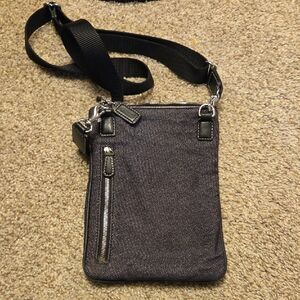 Coach Sleek Black Messenger Bag